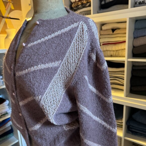 Pink and glittery knit cardigan - Picture 3 of 4